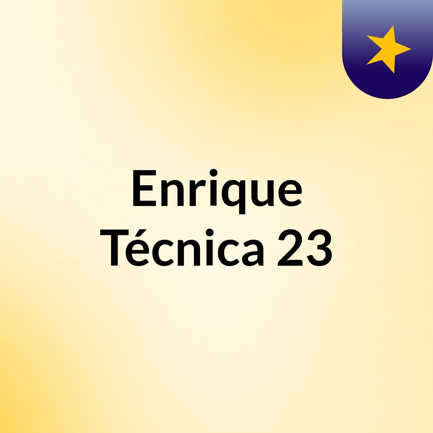 Enrique Técnica 23