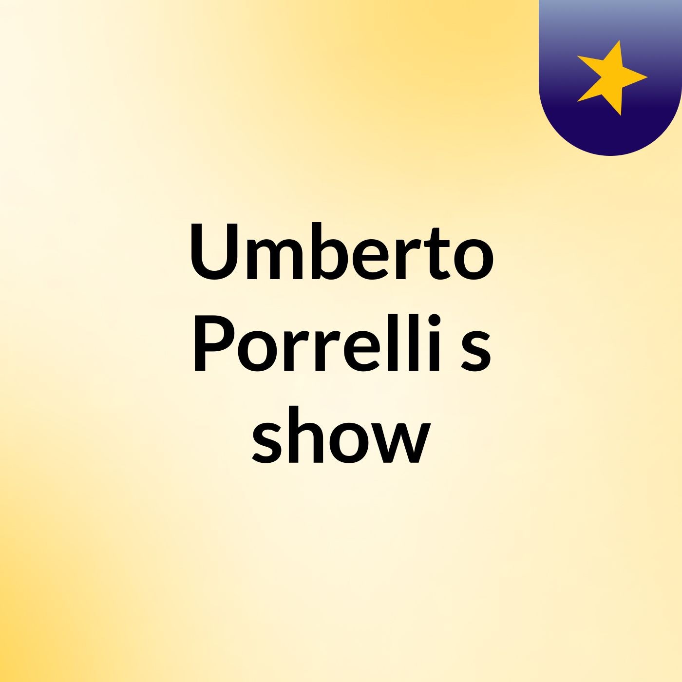 Umberto Porrelli's show cover art