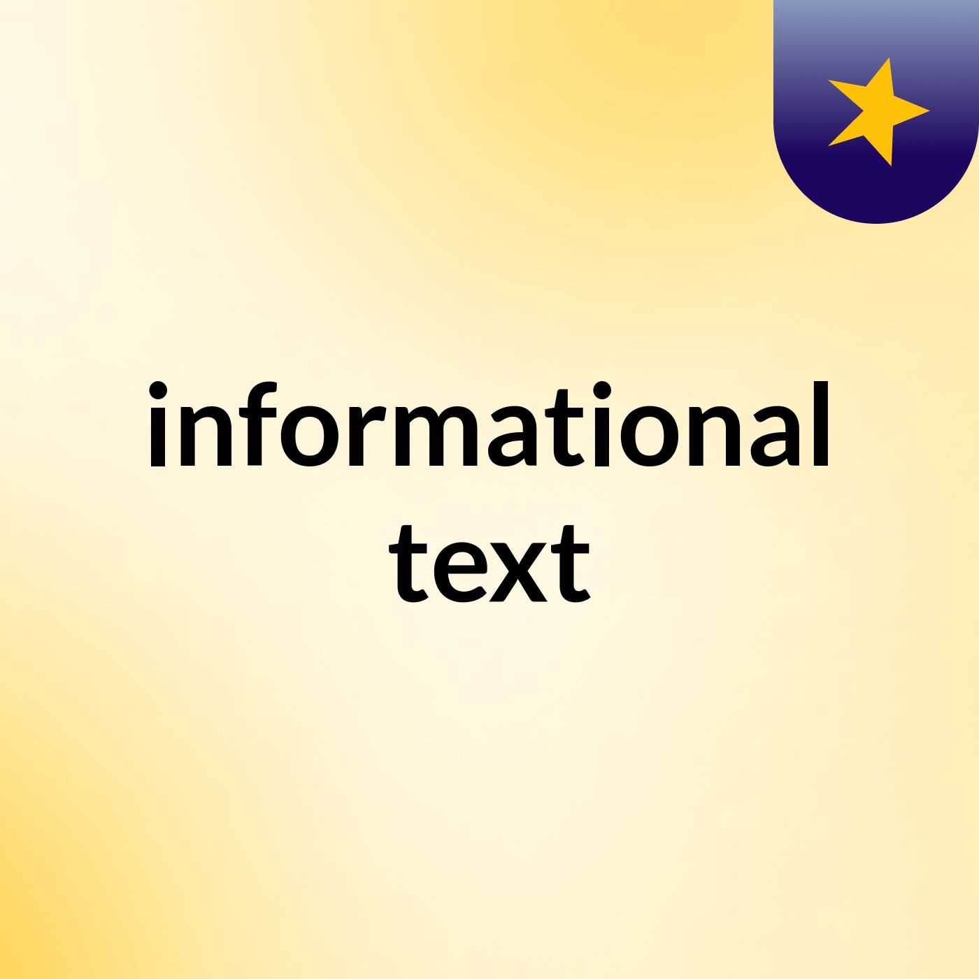 informational text