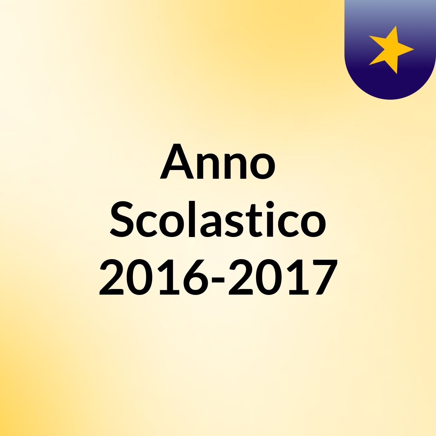 Anno Scolastico 2016-2017