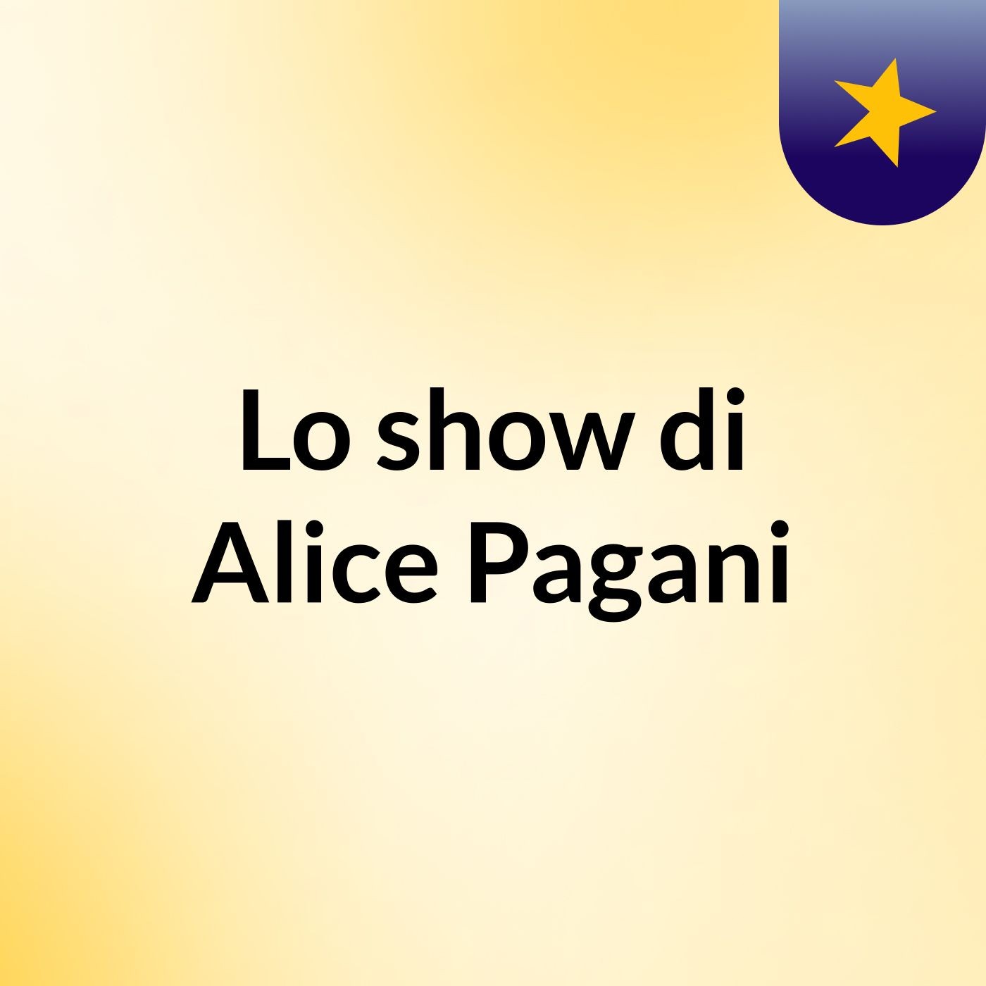 Lo show di Alice Pagani