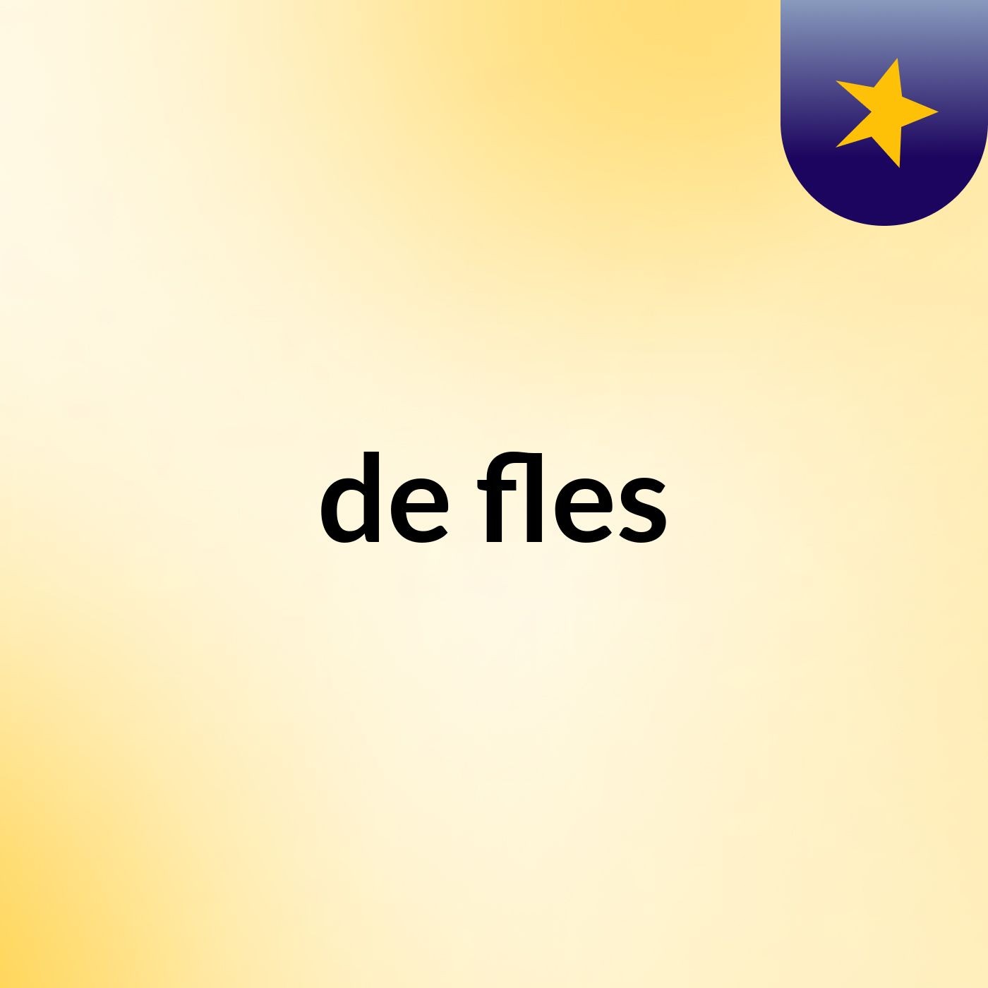 de fles