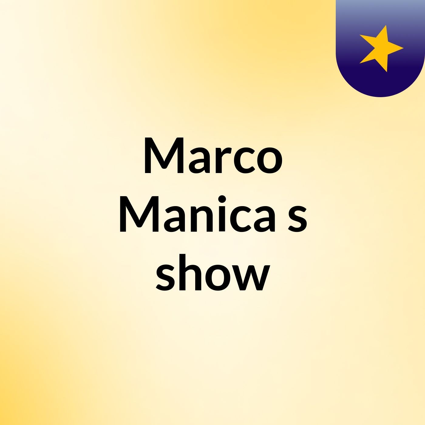 Marco Manica's show