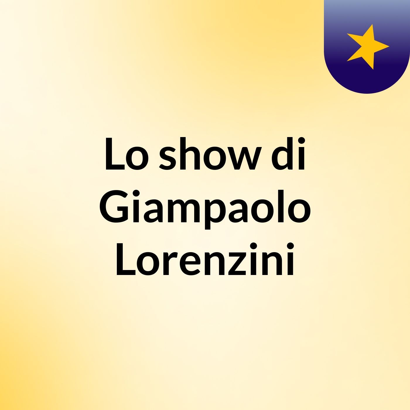 Lo show di Giampaolo Lorenzini