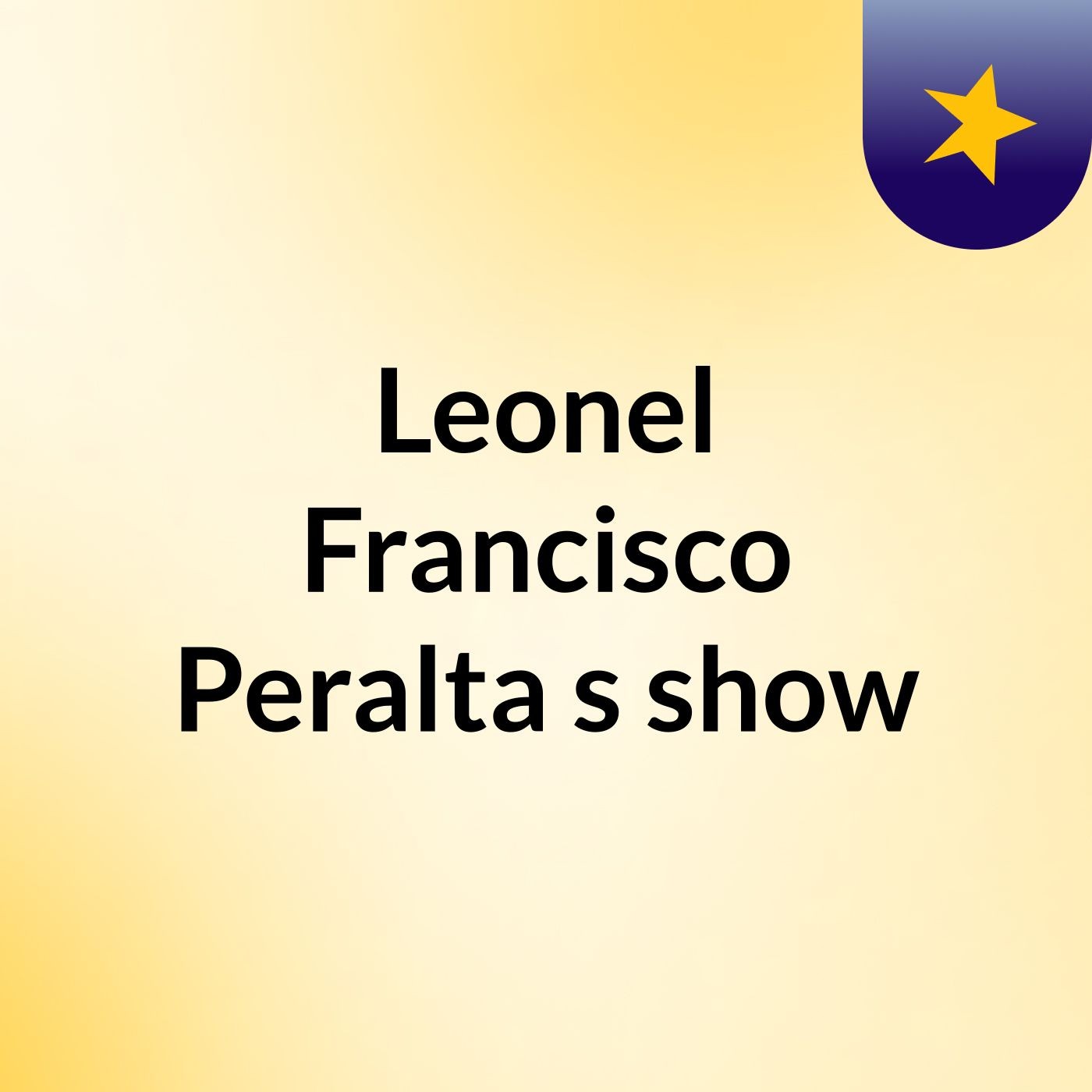 Leonel Francisco Peralta's show