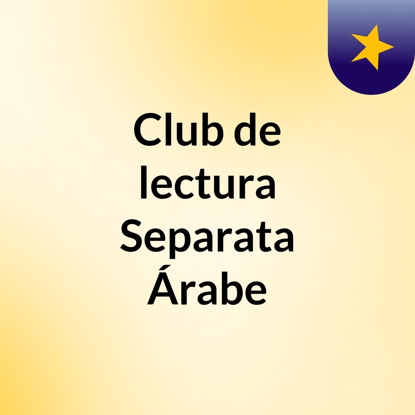 Club de lectura Separata Árabe