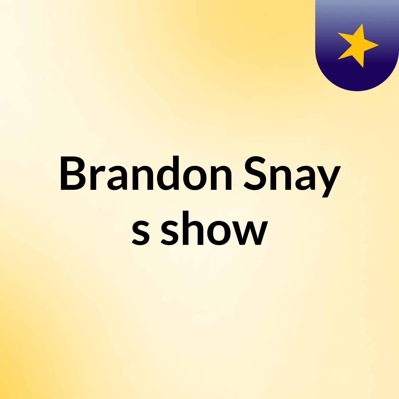 Brandon Snay's show