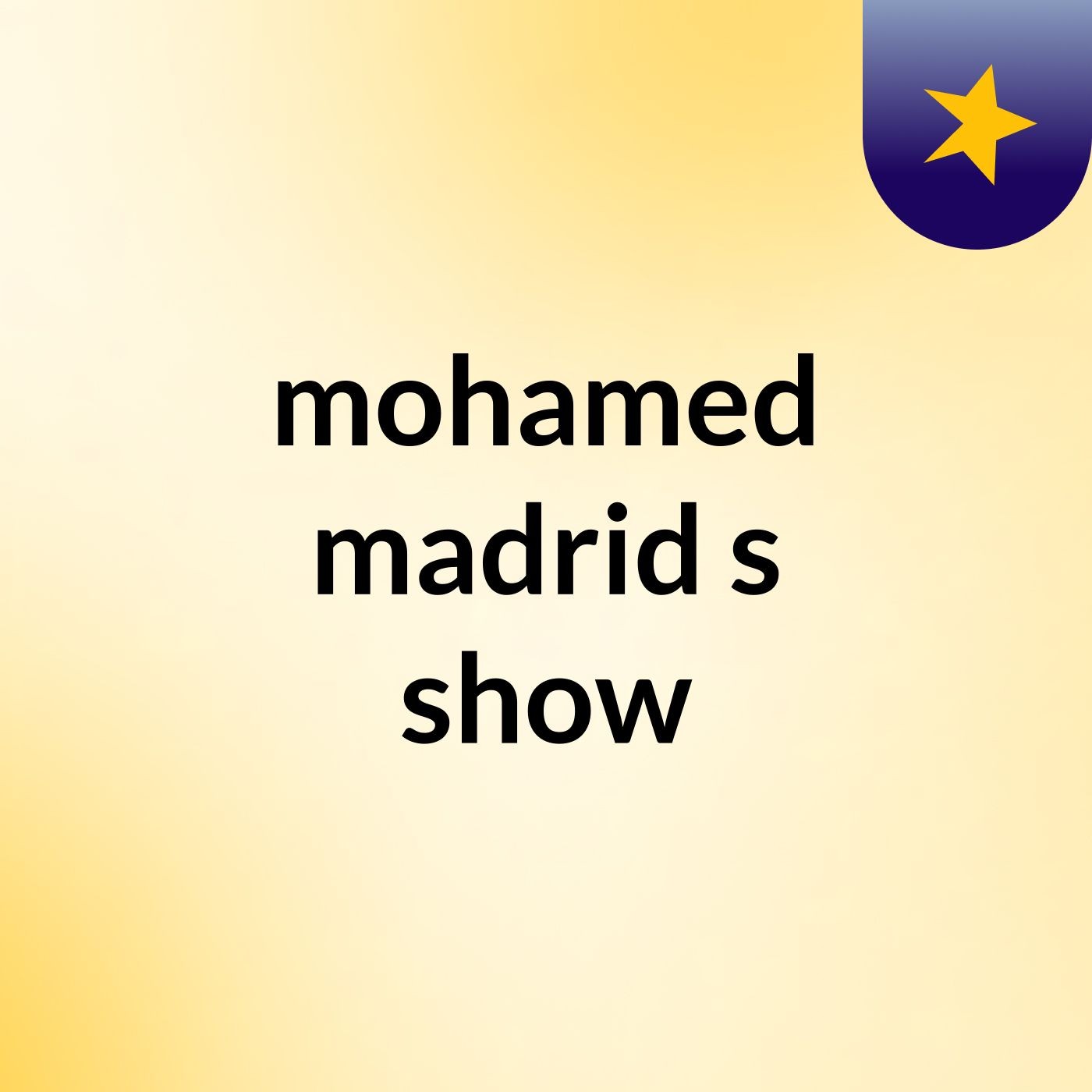 mohamed madrid's show cover art