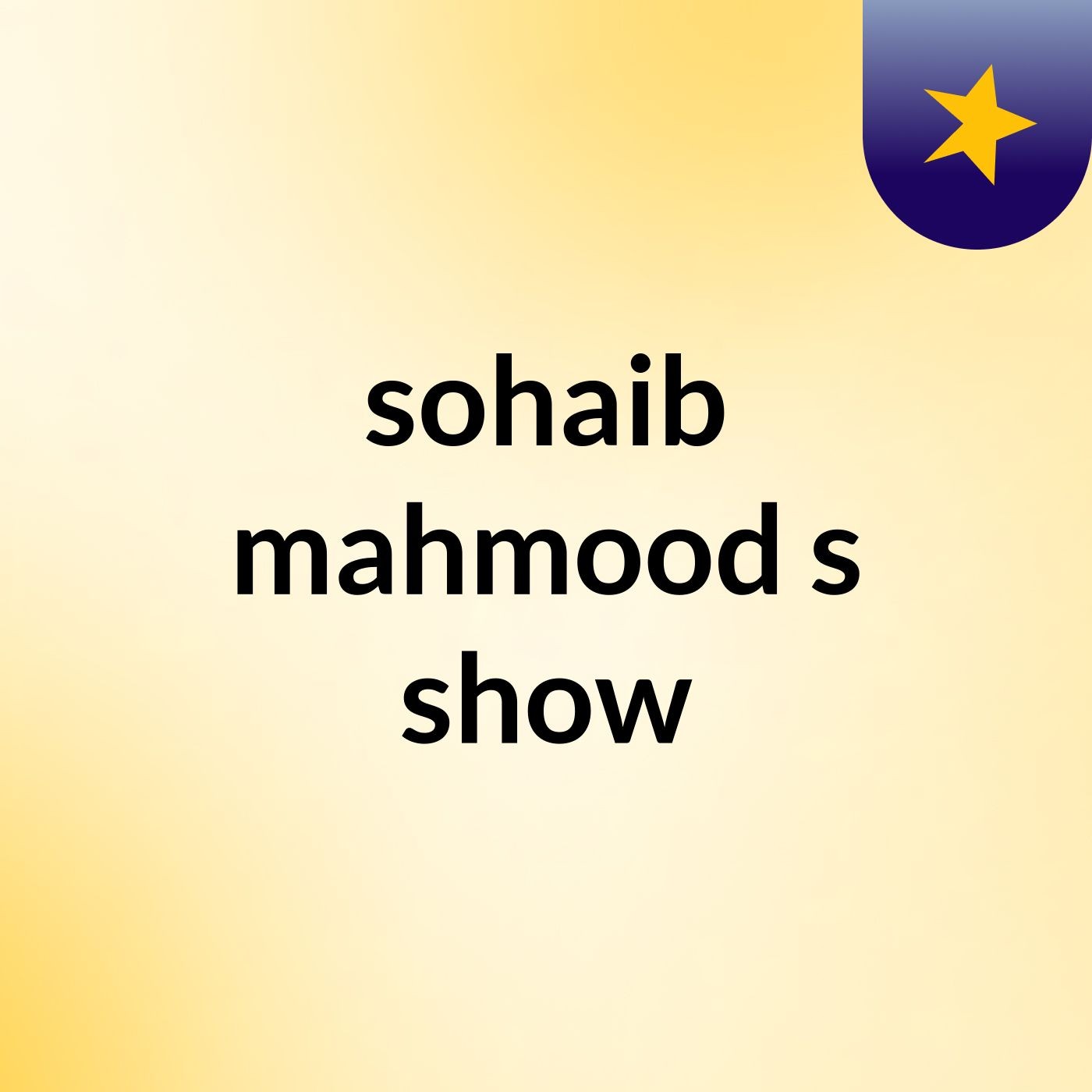 sohaib mahmood's show