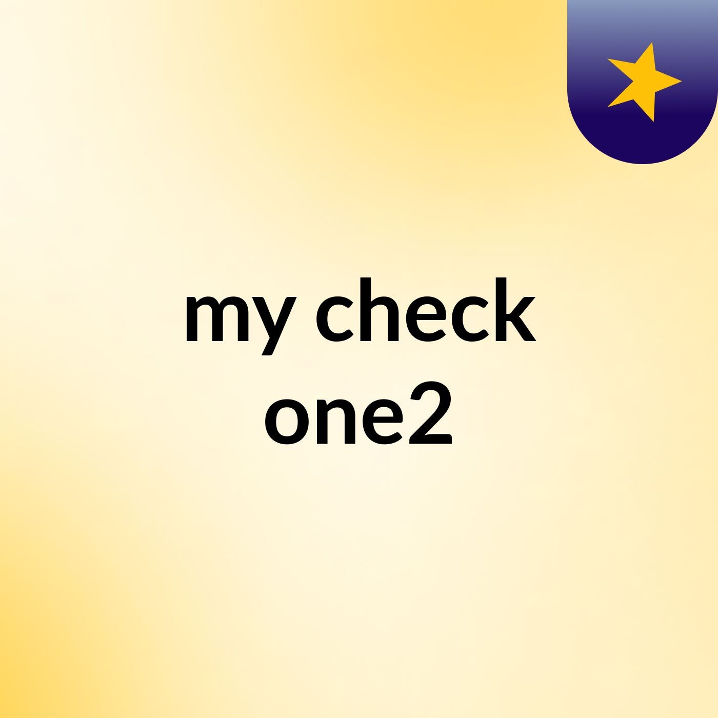 my check one2