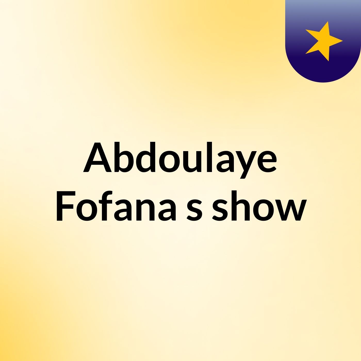 Abdoulaye Fofana's show