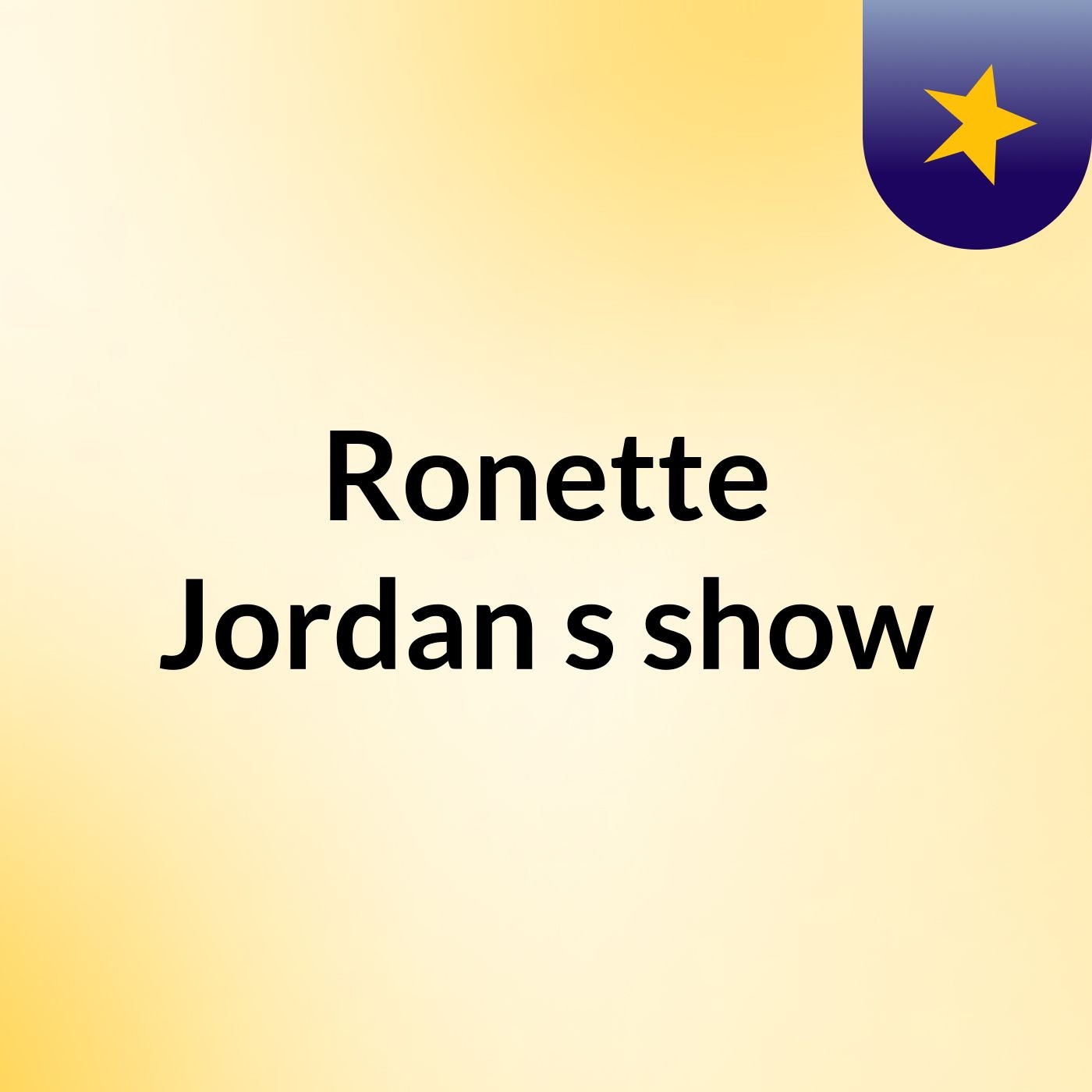 Ronette Jordan's show