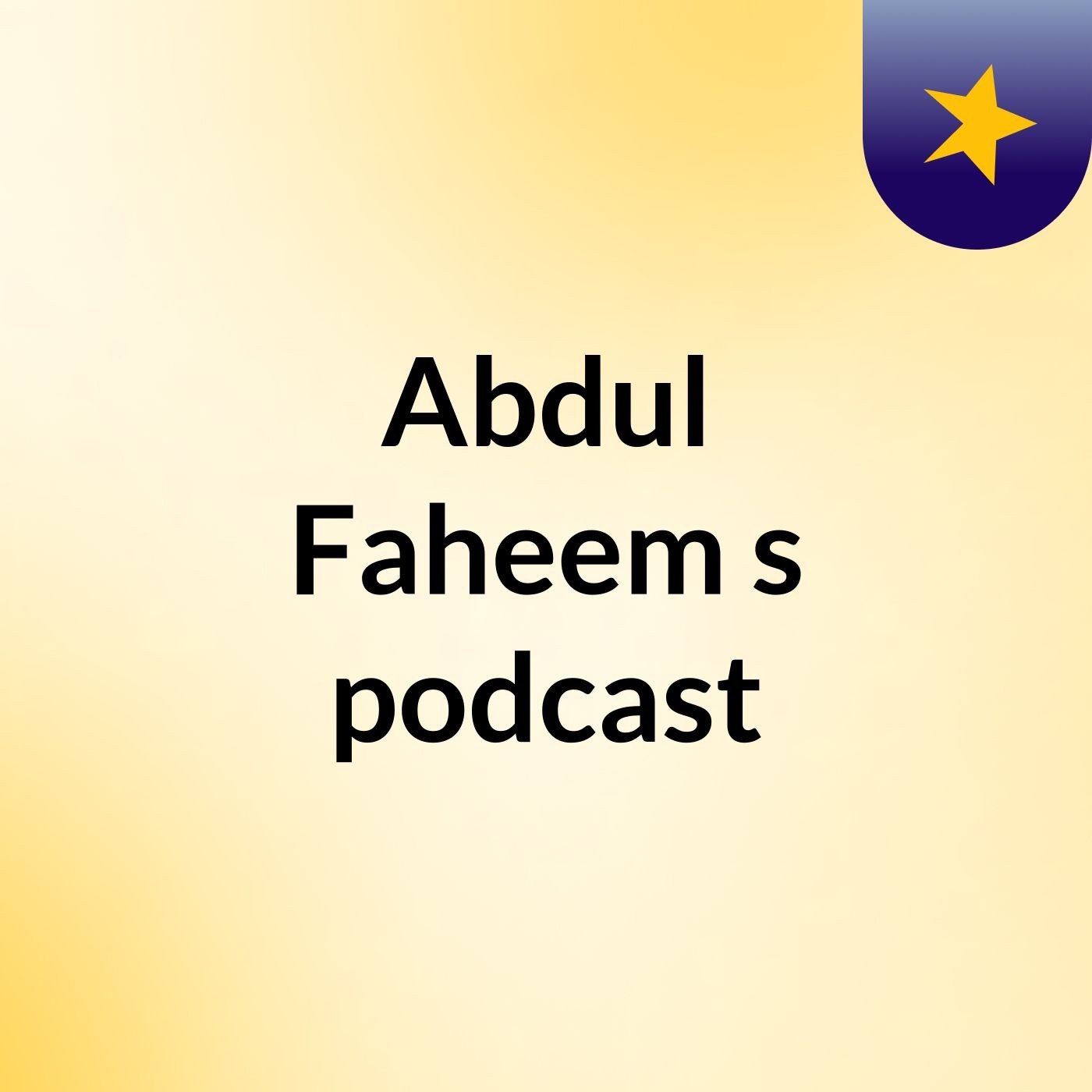 Abdul Faheem's podcast