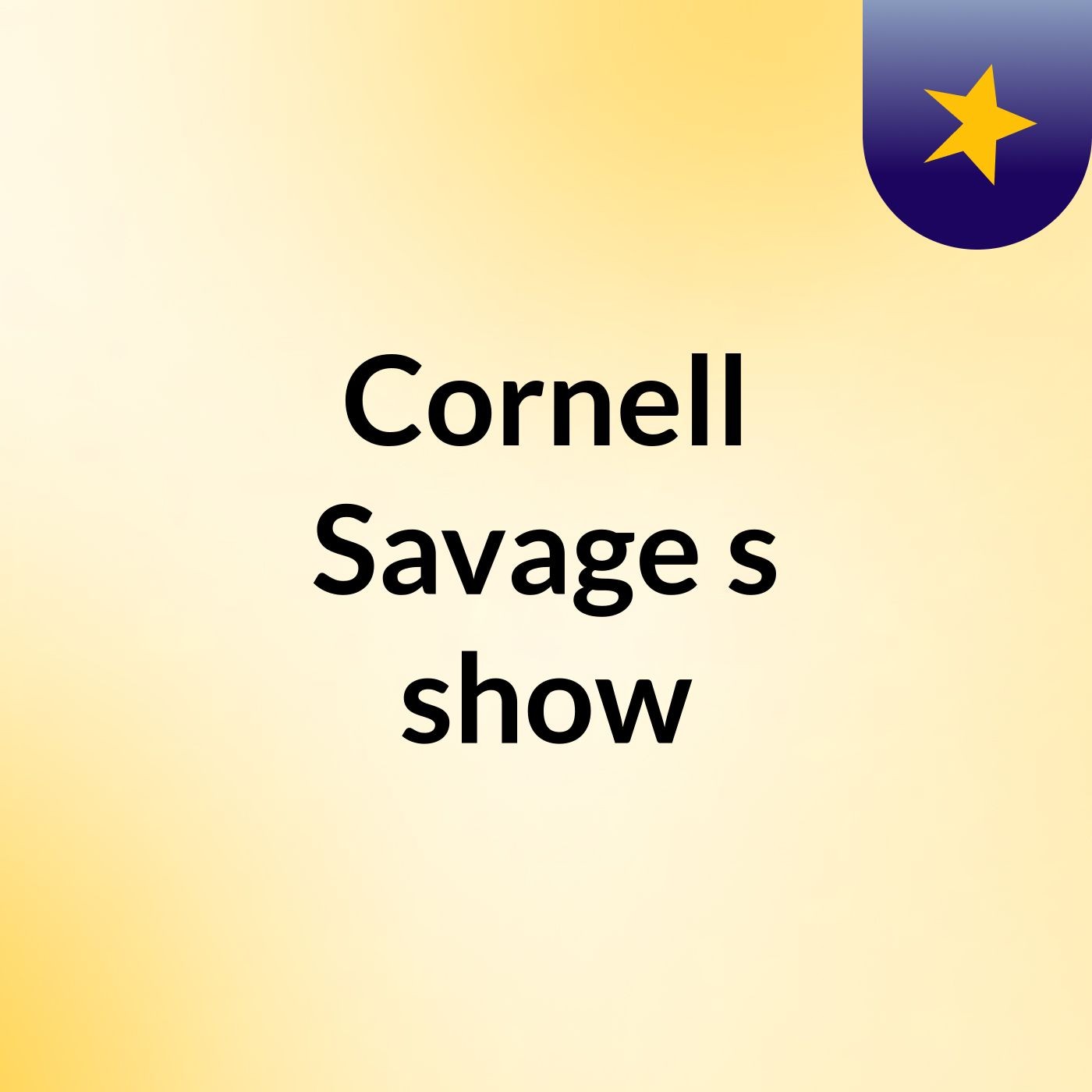 Cornell Savage's show