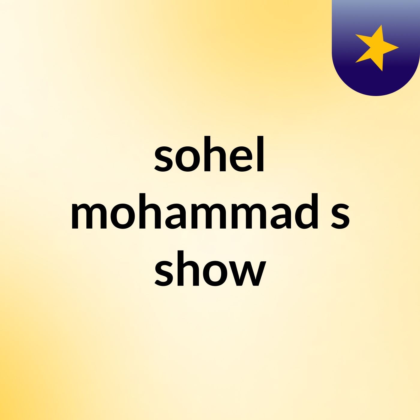 sohel mohammad's show