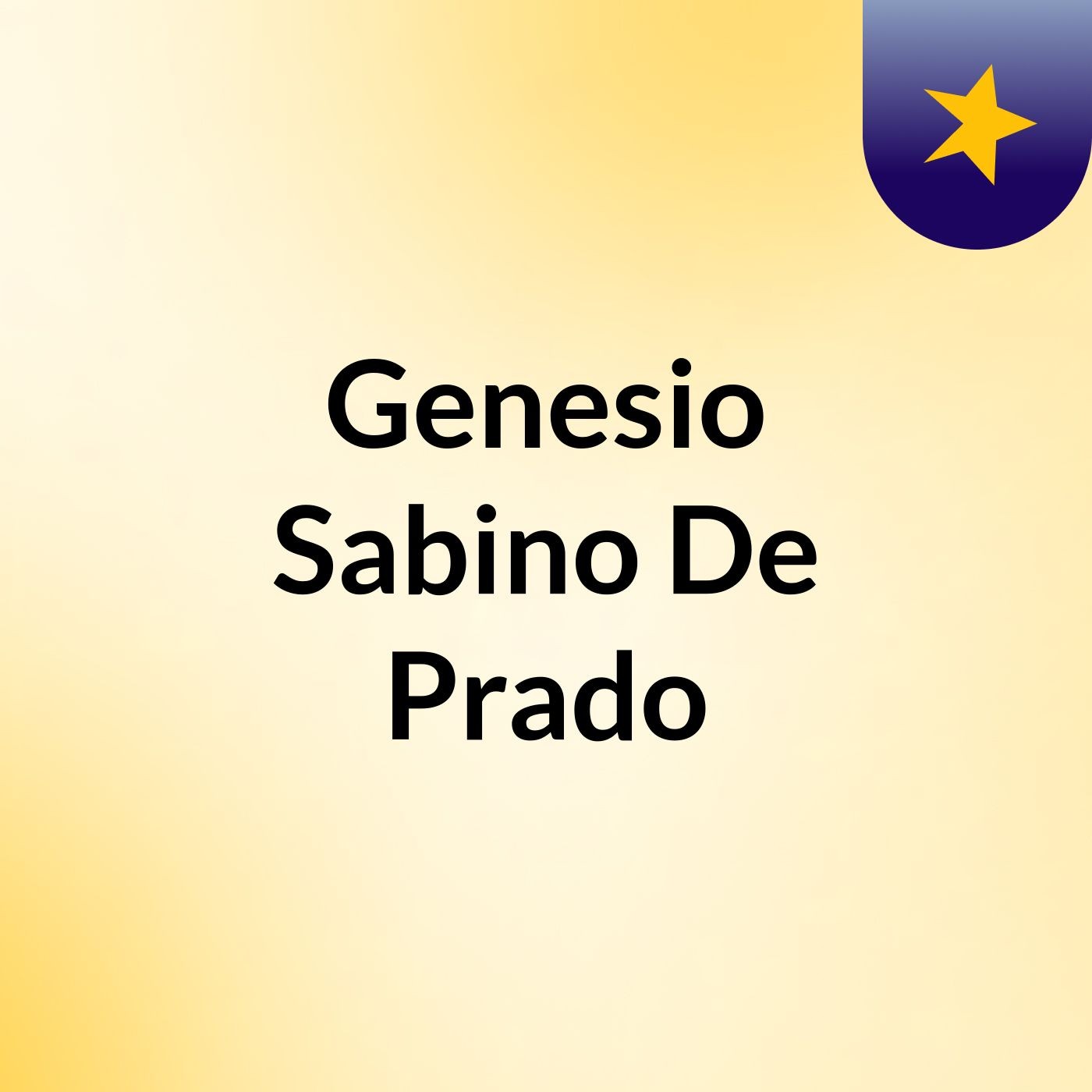 Genesio Sabino  De Prado