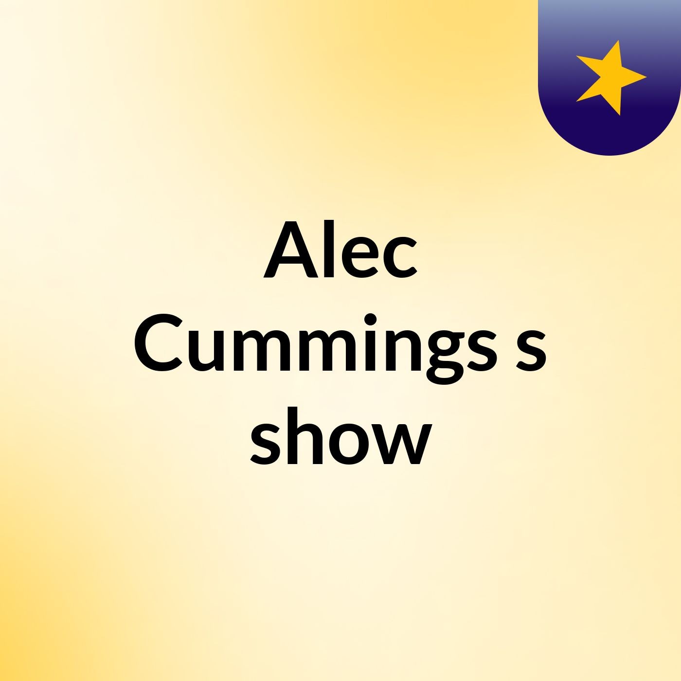 Alec Cummings's show