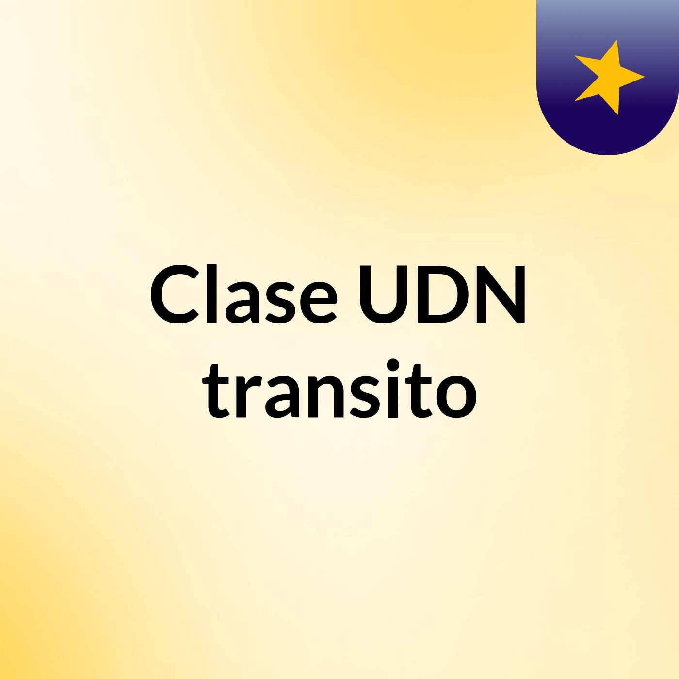 Clase UDN transito