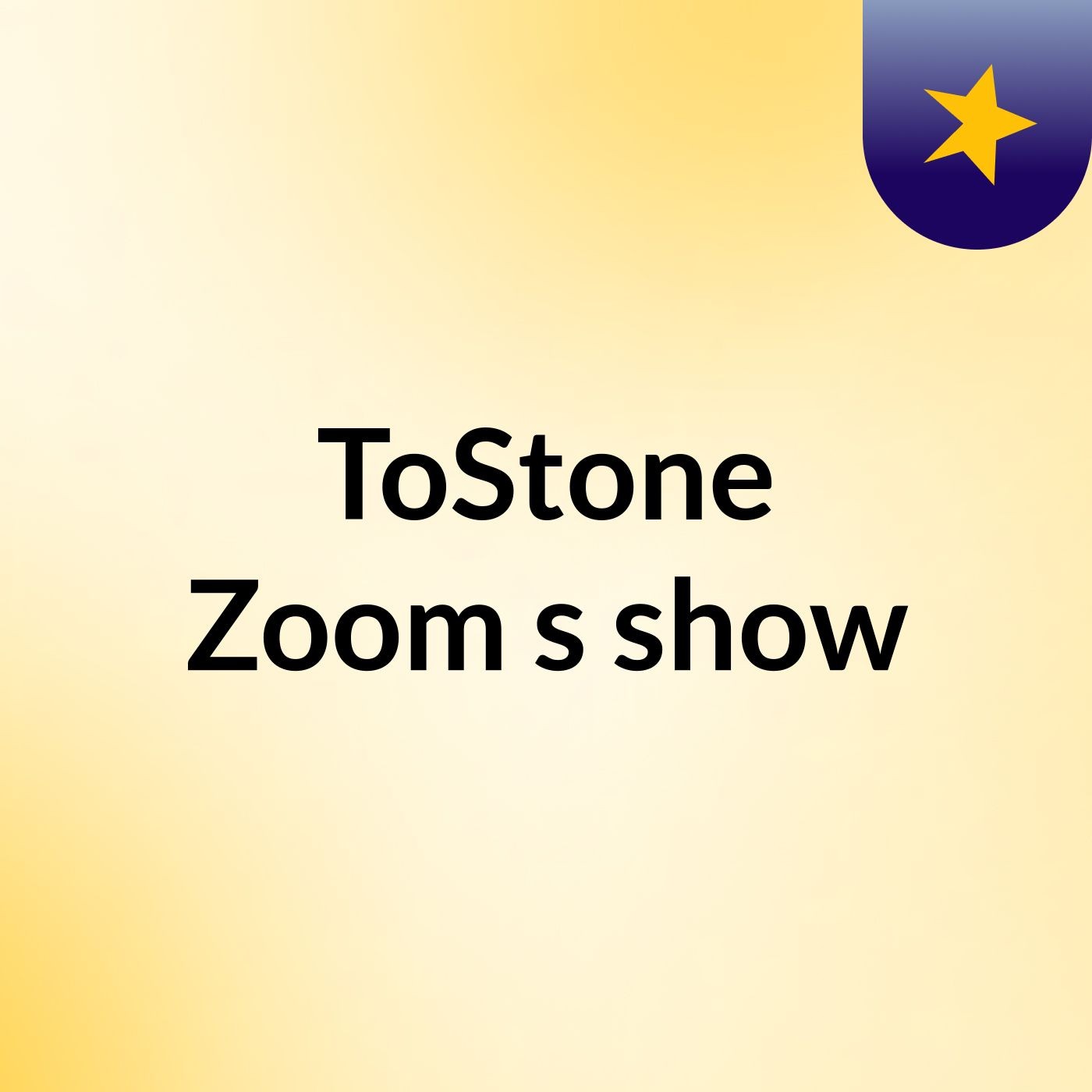ToStone Zoom's show
