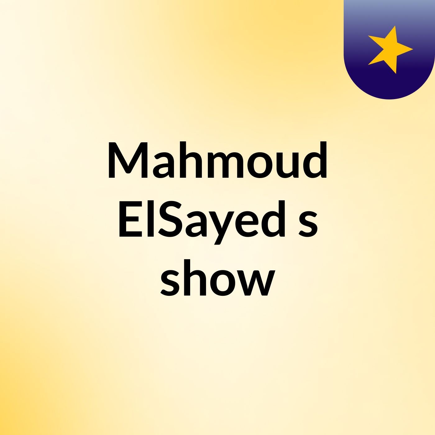 Mahmoud ElSayed's show