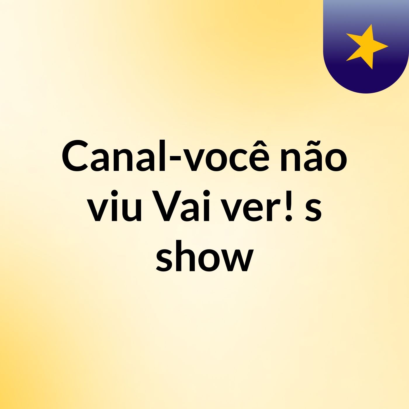 Canal-você não viu? Vai ver!'s show