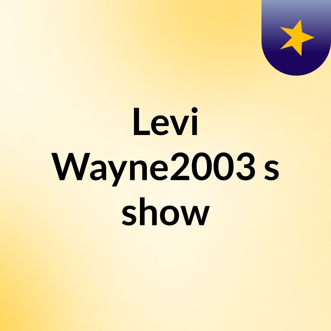 Levi Wayne2003's show