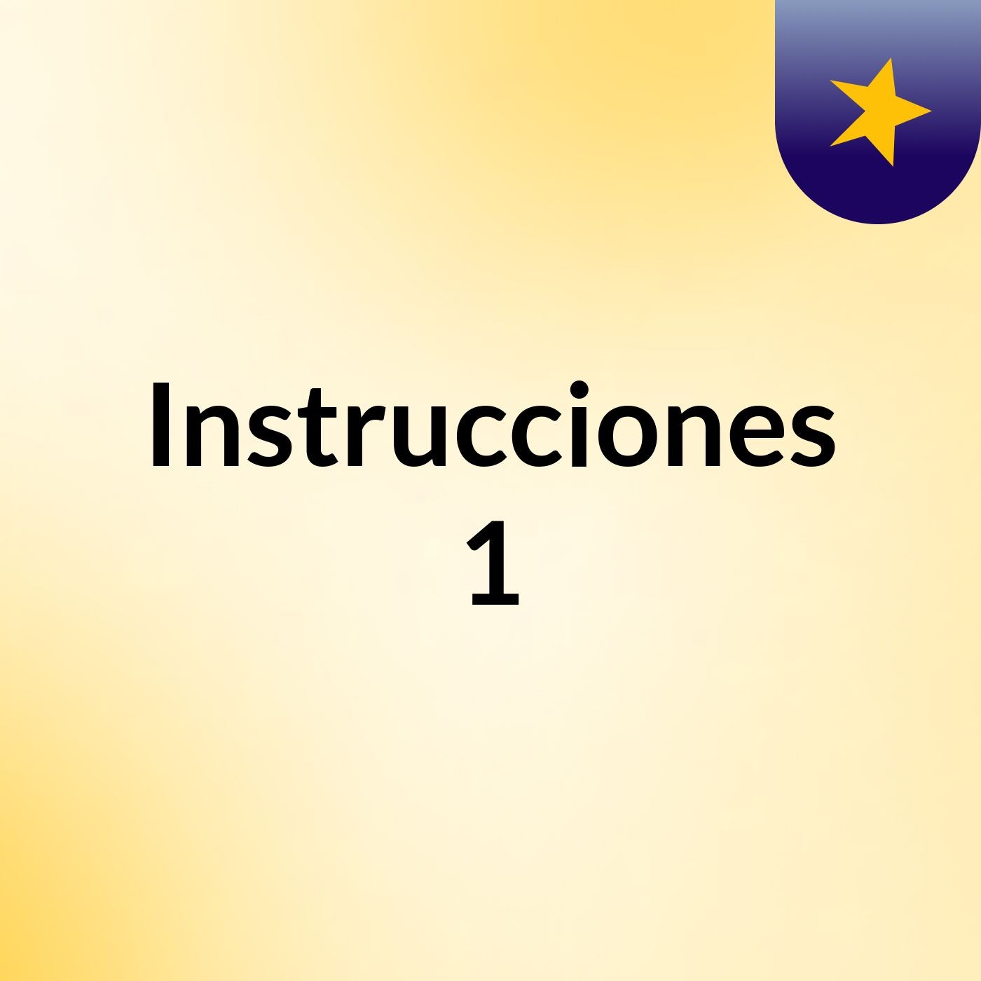 Instrucciones 1