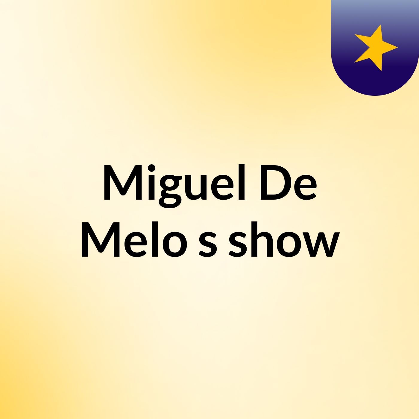 Miguel De Melo's show