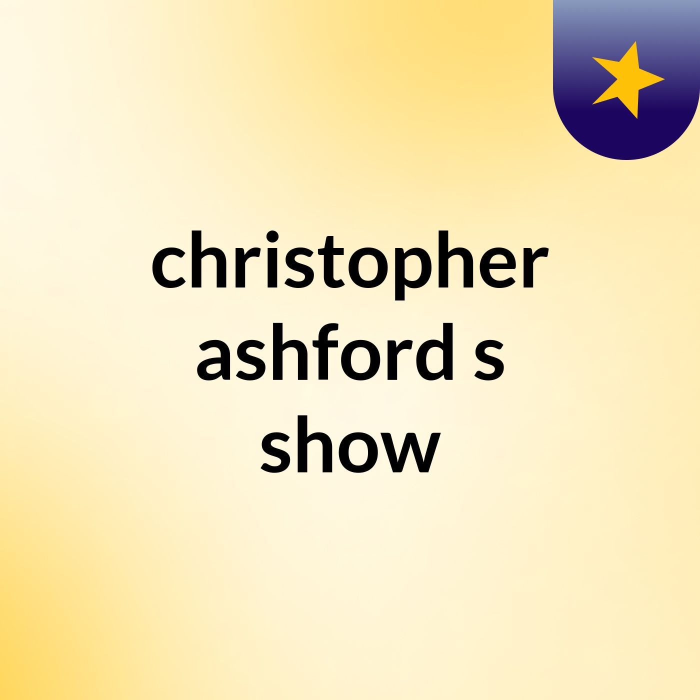 christopher ashford's show