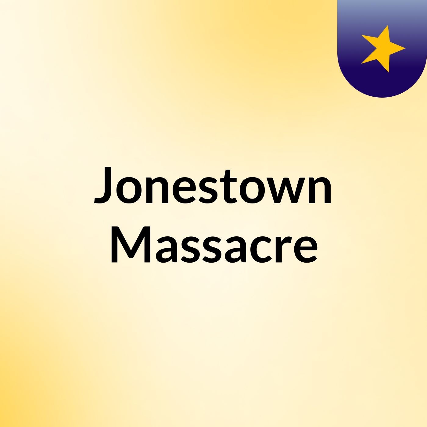 Jonestown Massacre