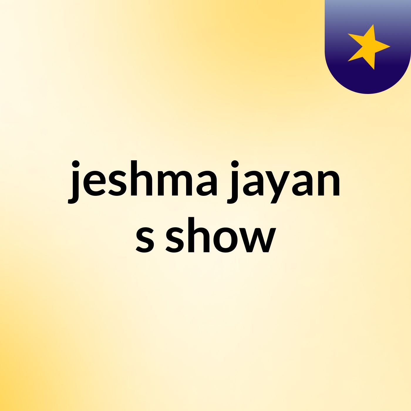 jeshma jayan's show