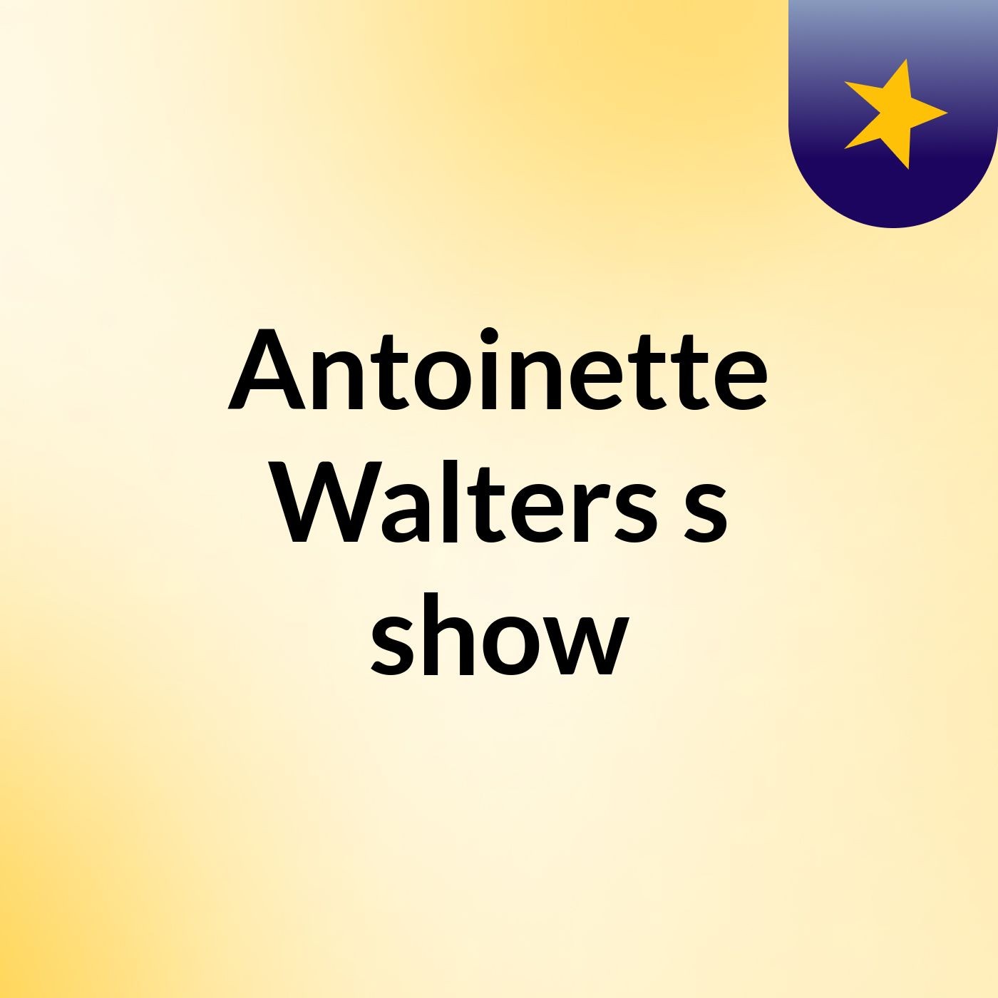 Antoinette Walters's show