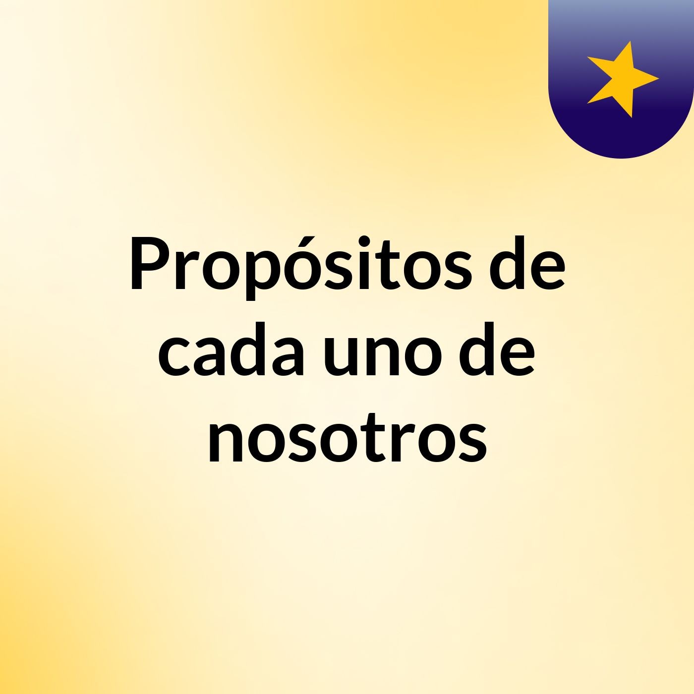 Propósitos de cada uno de nosotros podcast artwork