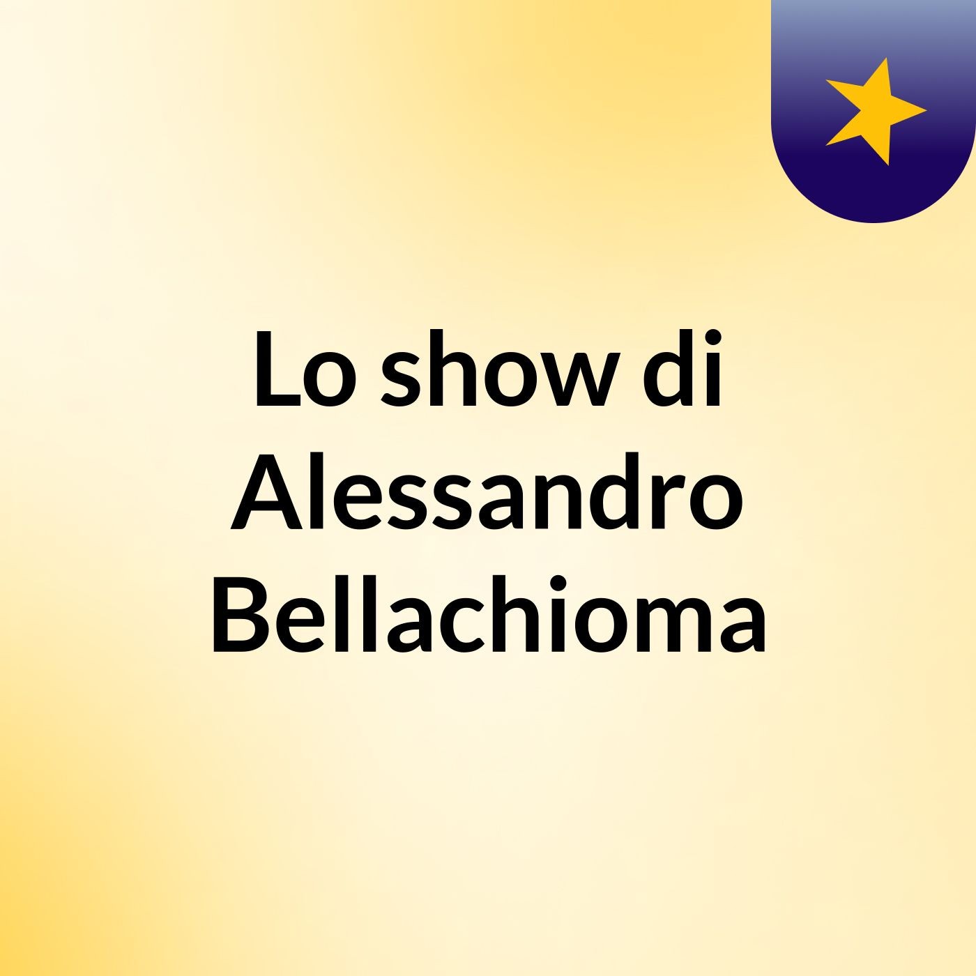 Lo show di Alessandro Bellachioma