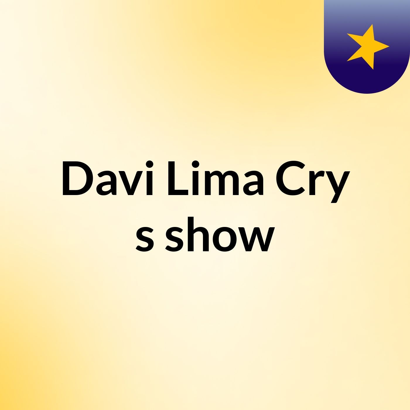Davi Lima Cry's show