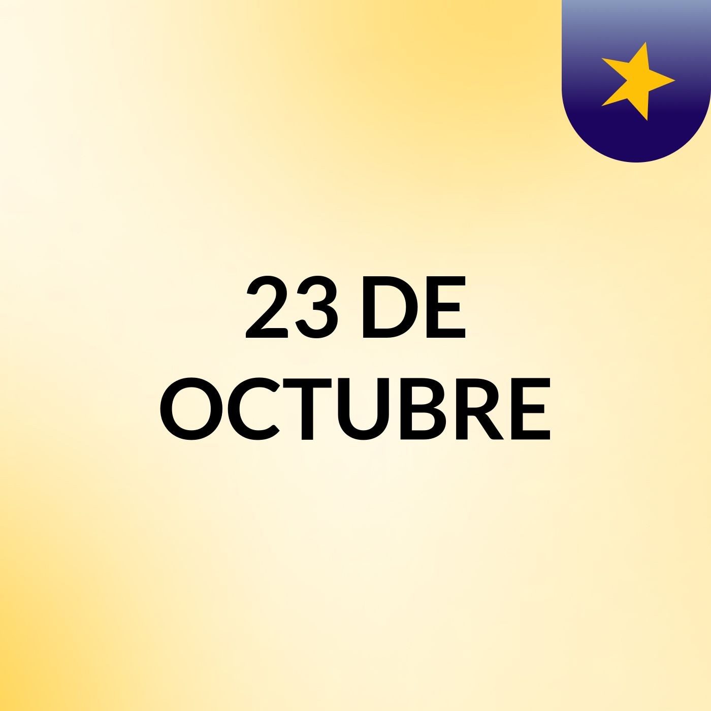 23 DE OCTUBRE