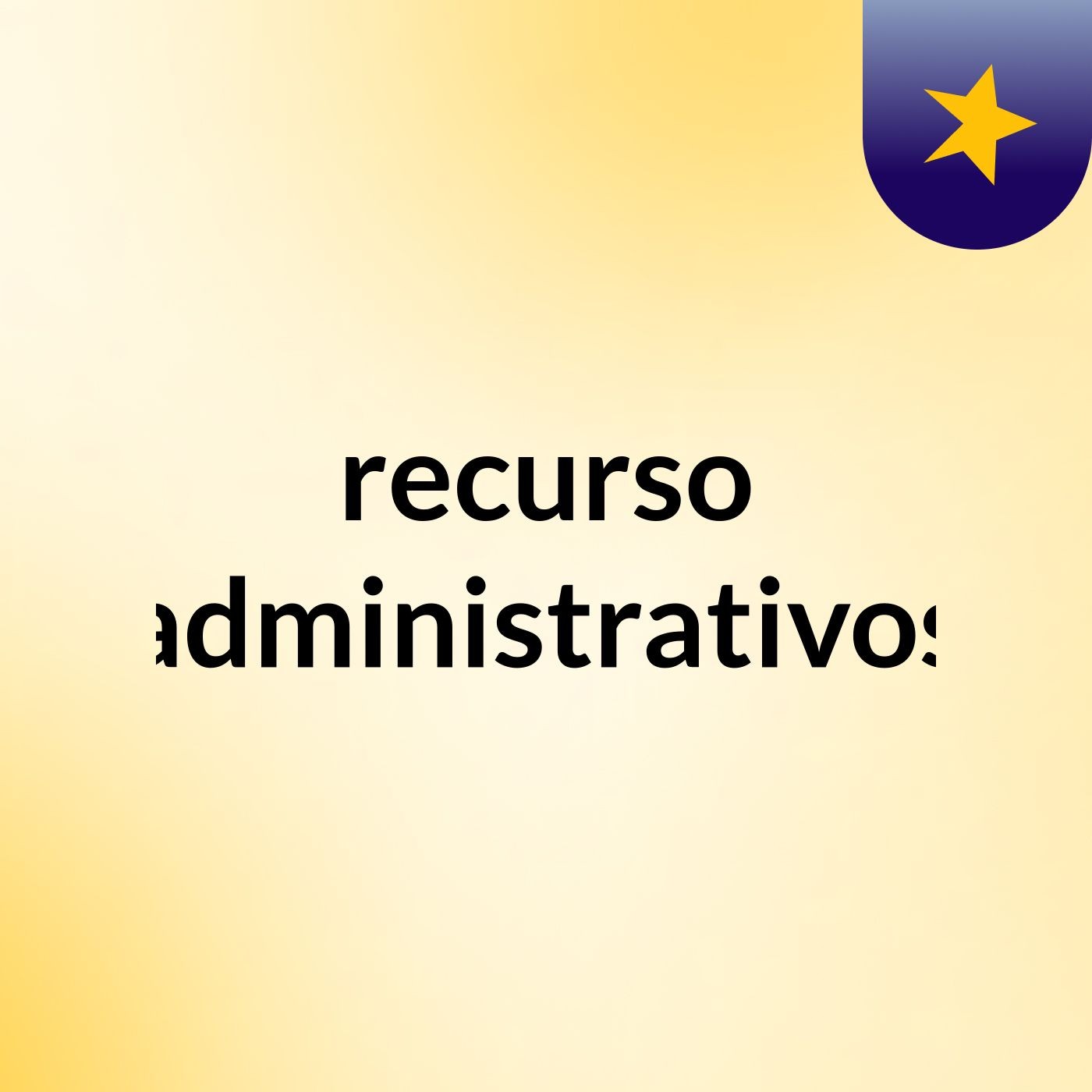 recurso administrativos