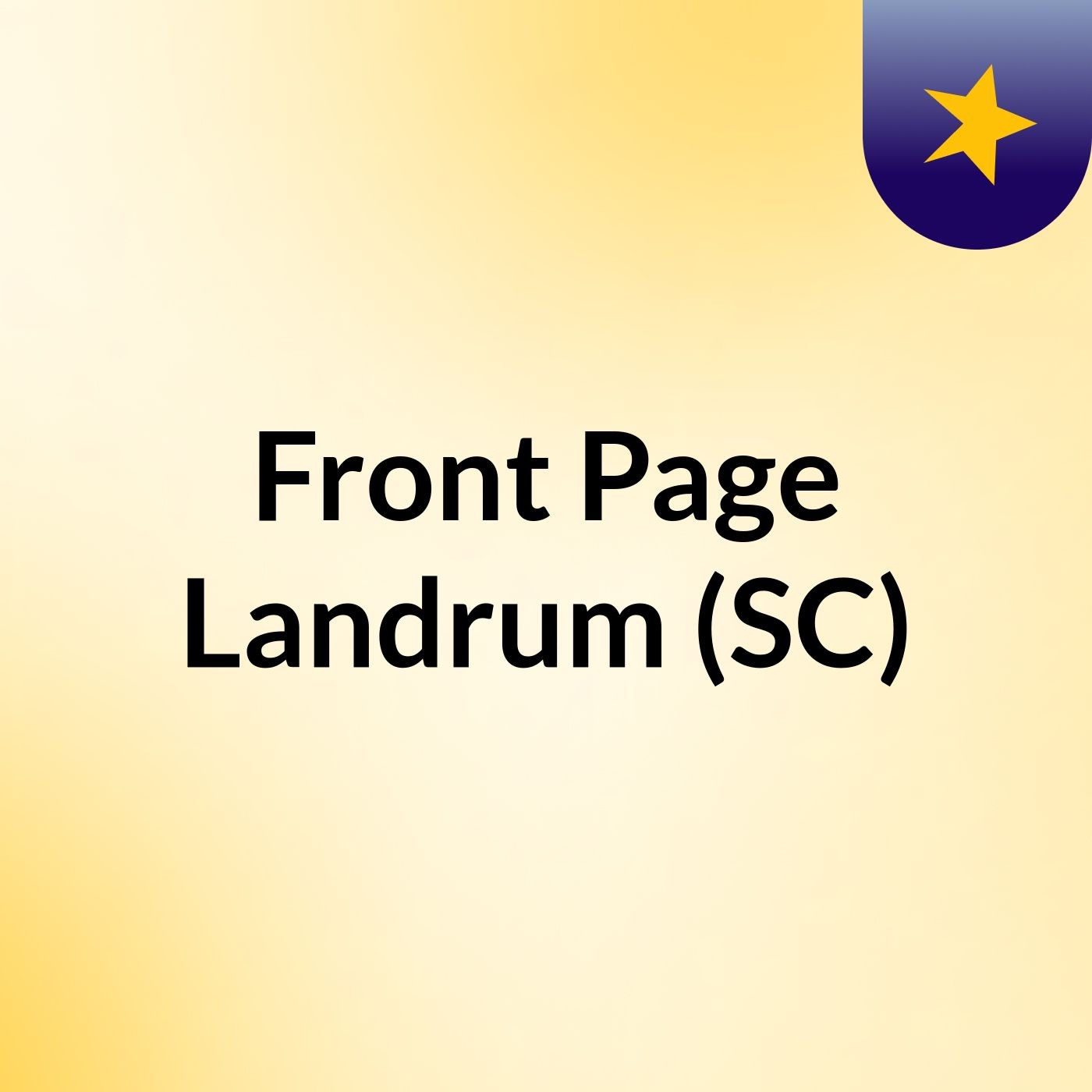 Front Page Landrum (SC)