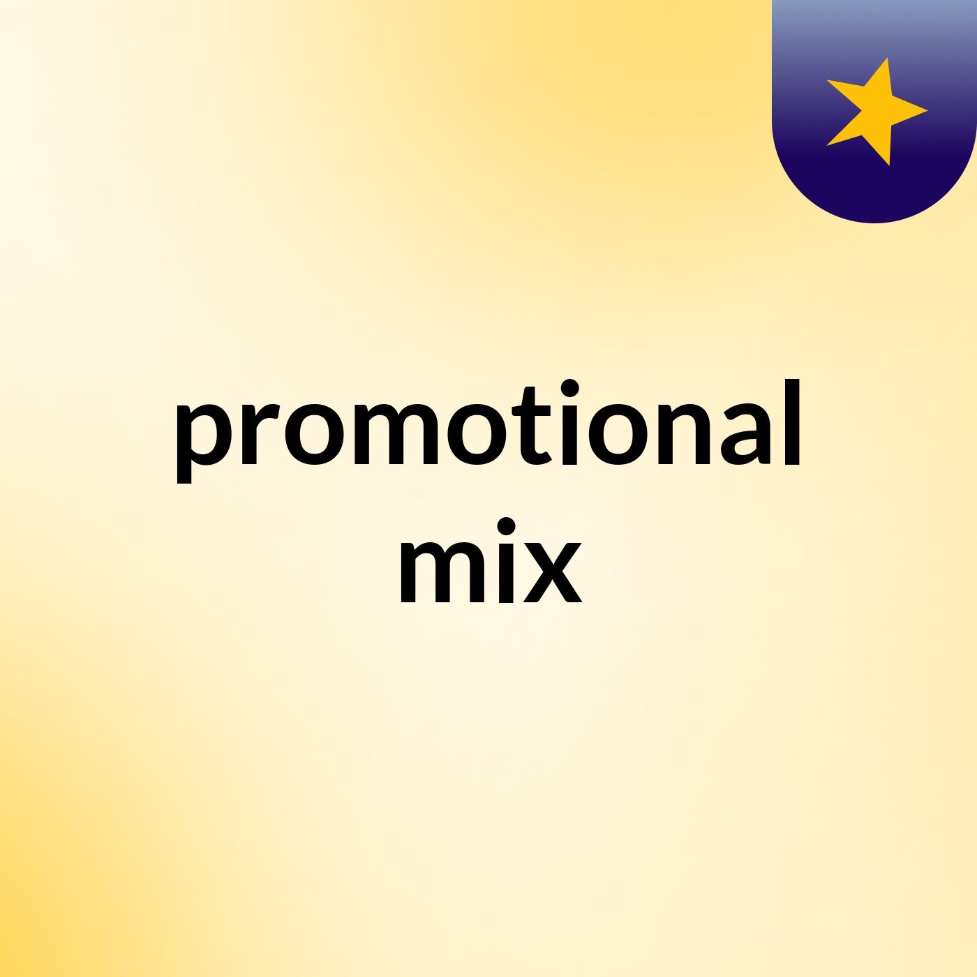 promotional mix podcast artwork