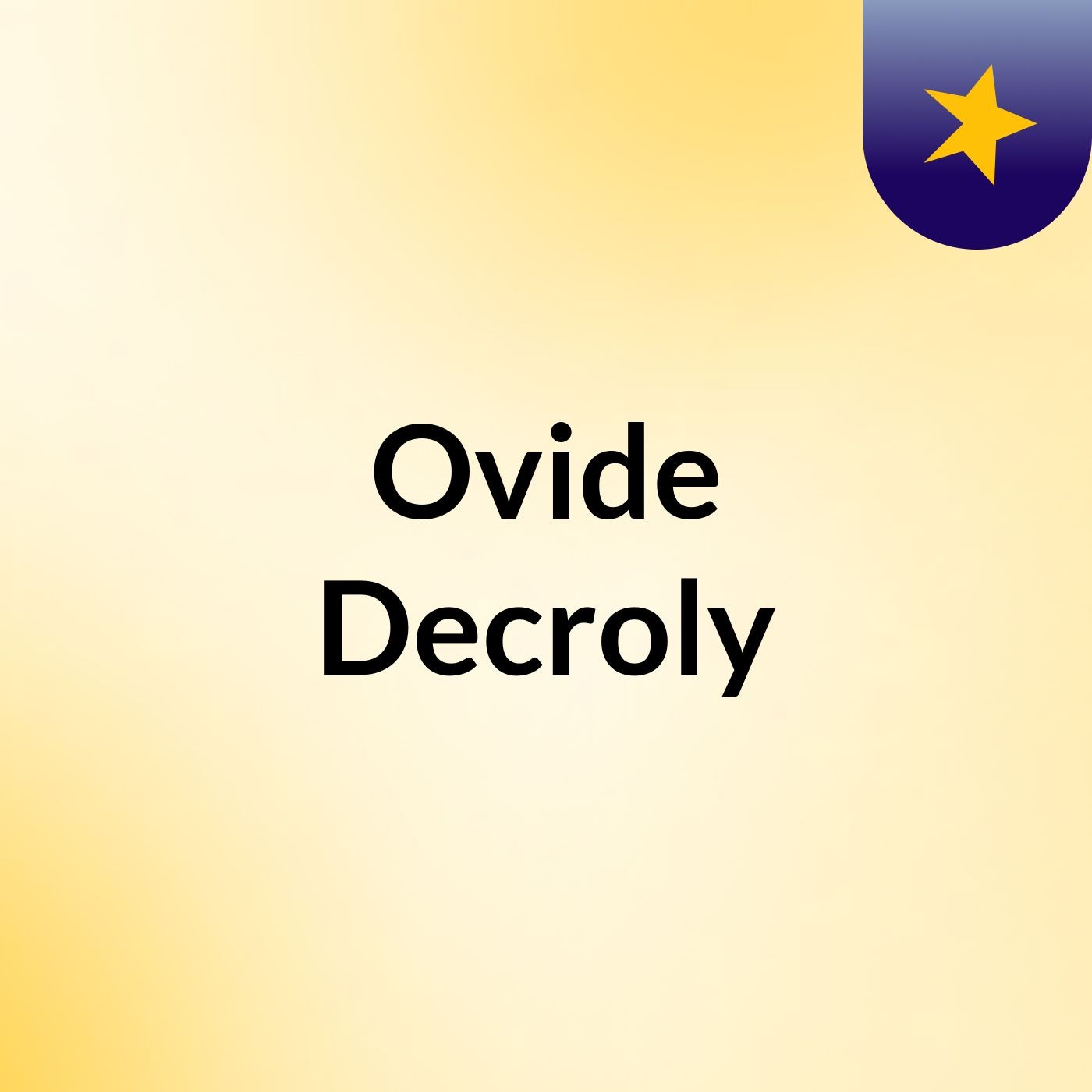 Ovide Decroly