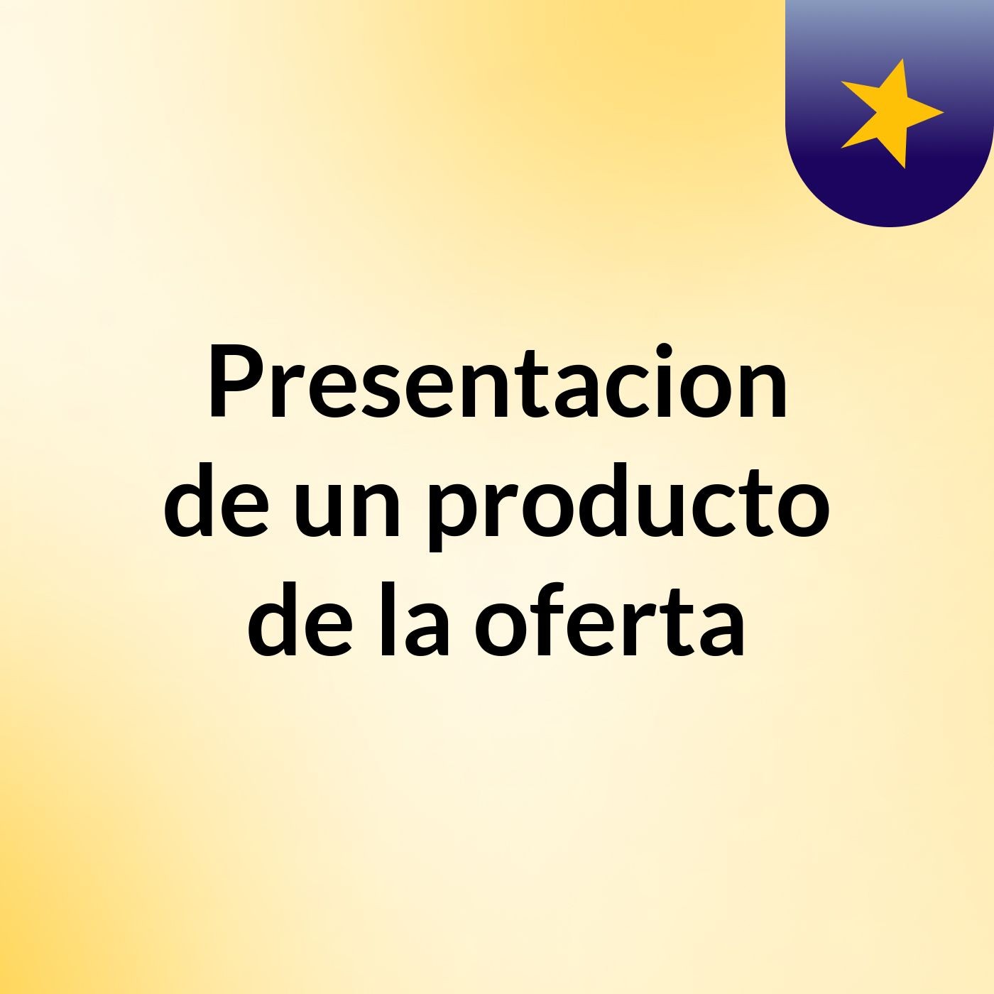 Presentacion de un producto de la oferta podcast artwork
