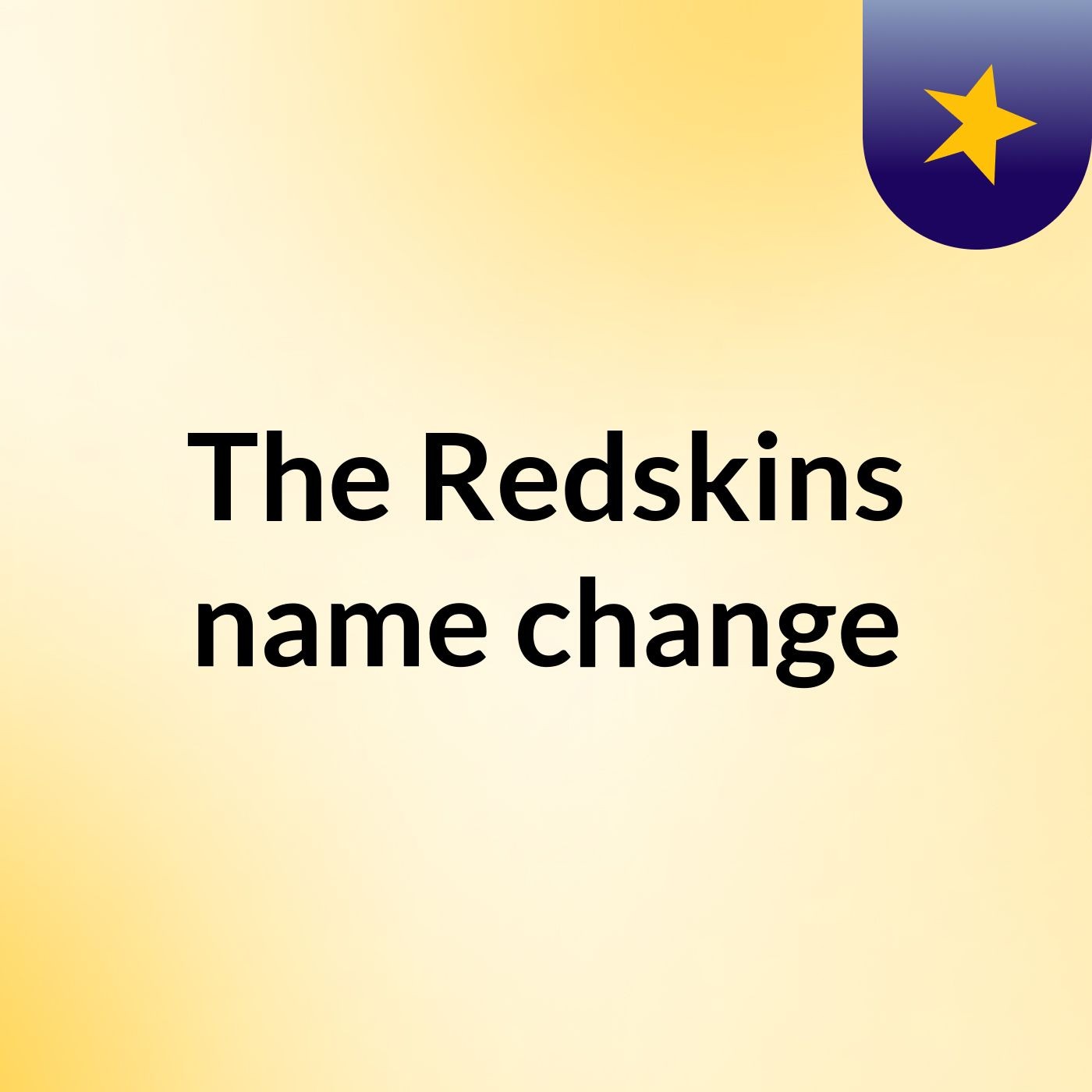 The Redskins name change podcast artwork
