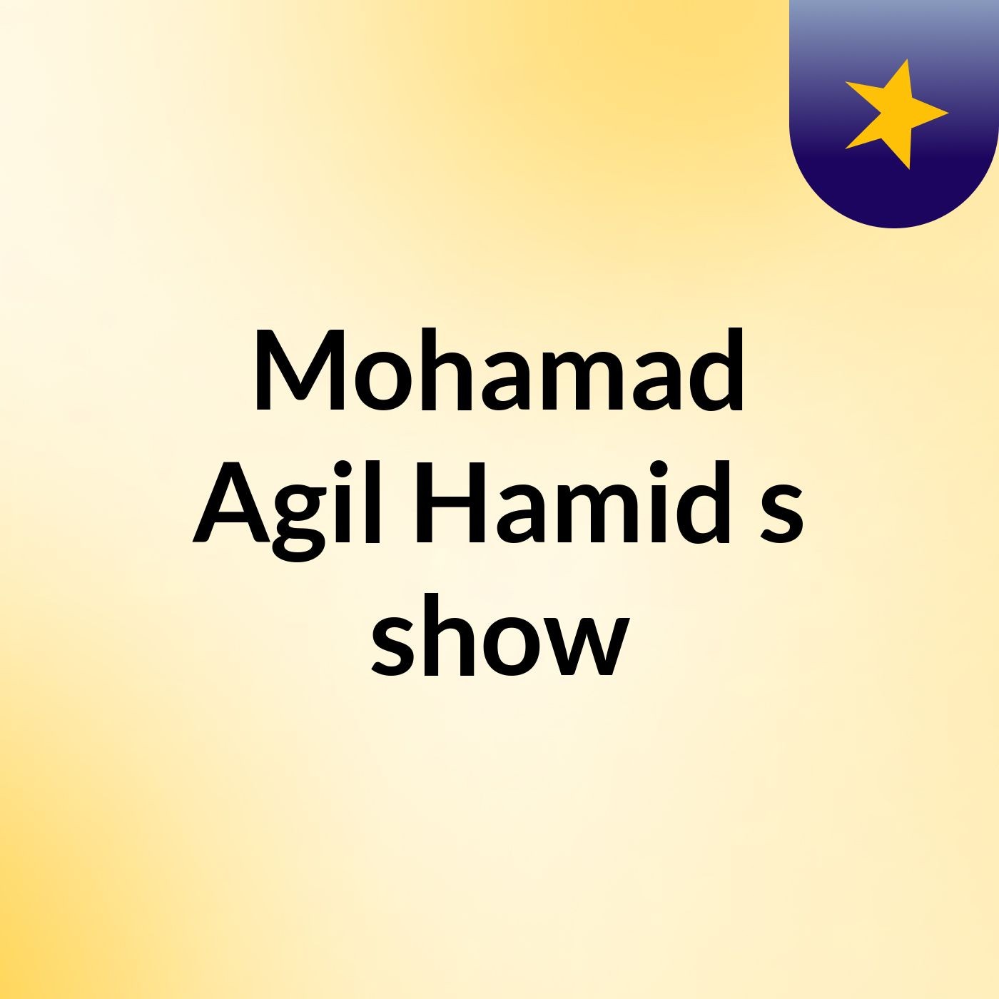 Mohamad Agil Hamid's show