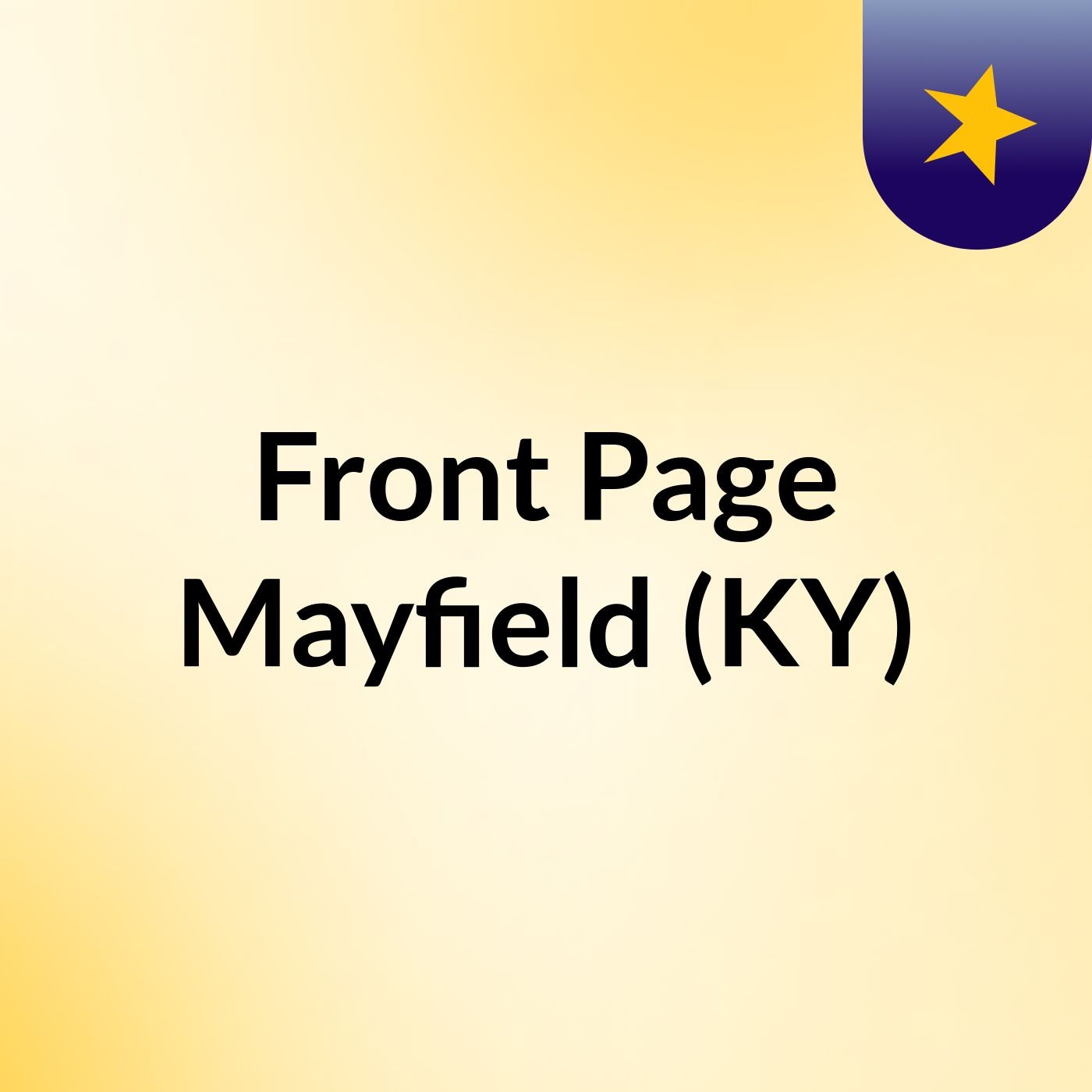 Front Page Mayfield (KY)