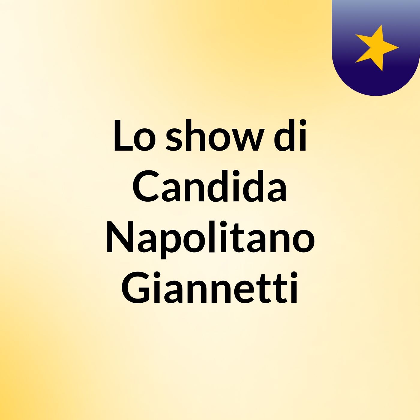 Lo show di Candida Napolitano Giannetti