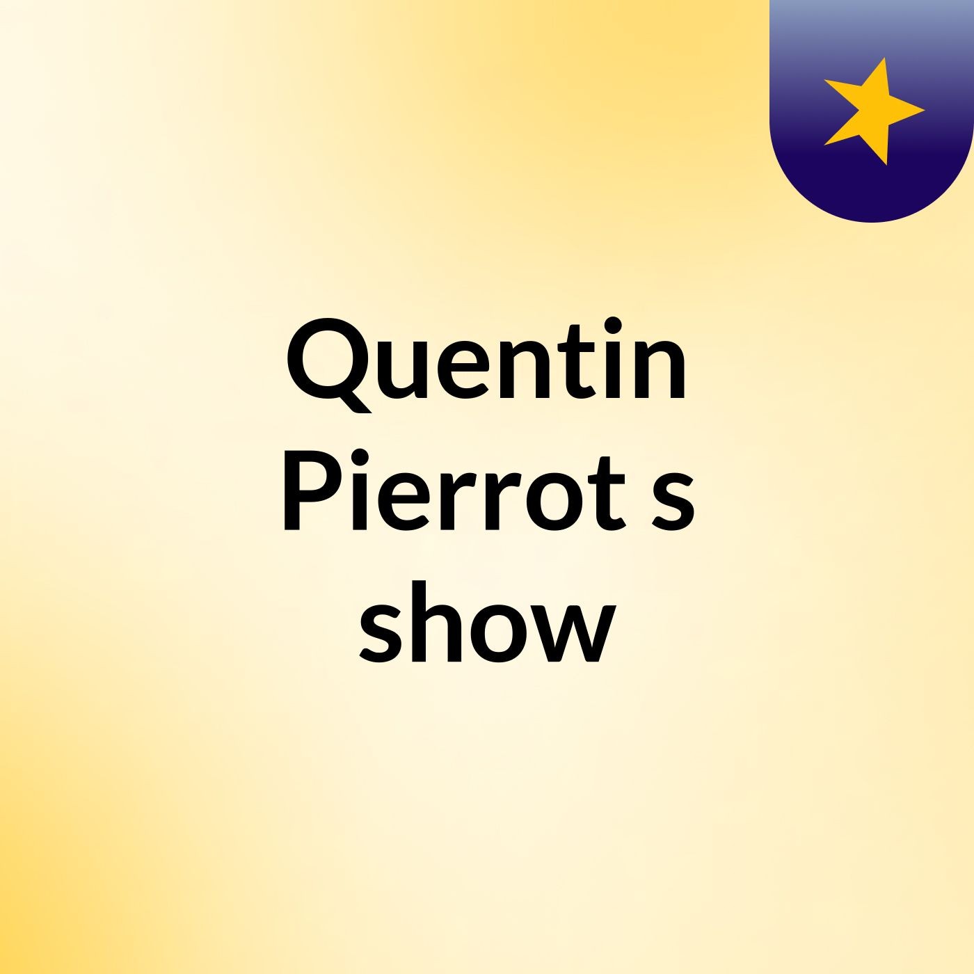 Quentin Pierrot's show