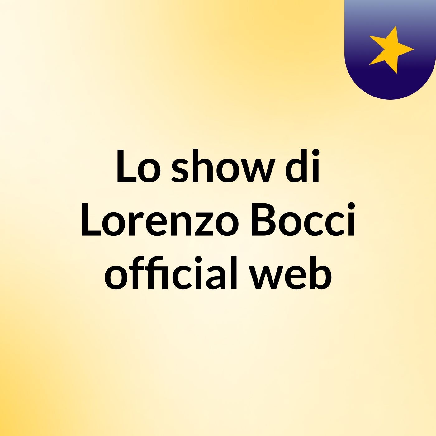 Lo show di Lorenzo Bocci official web