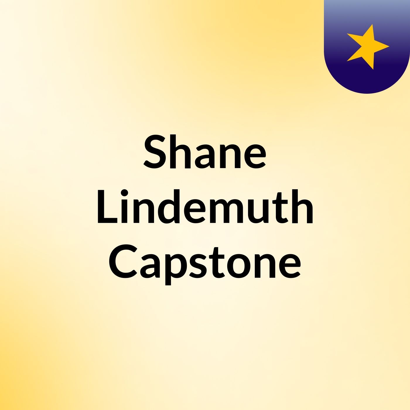 Shane Lindemuth Capstone