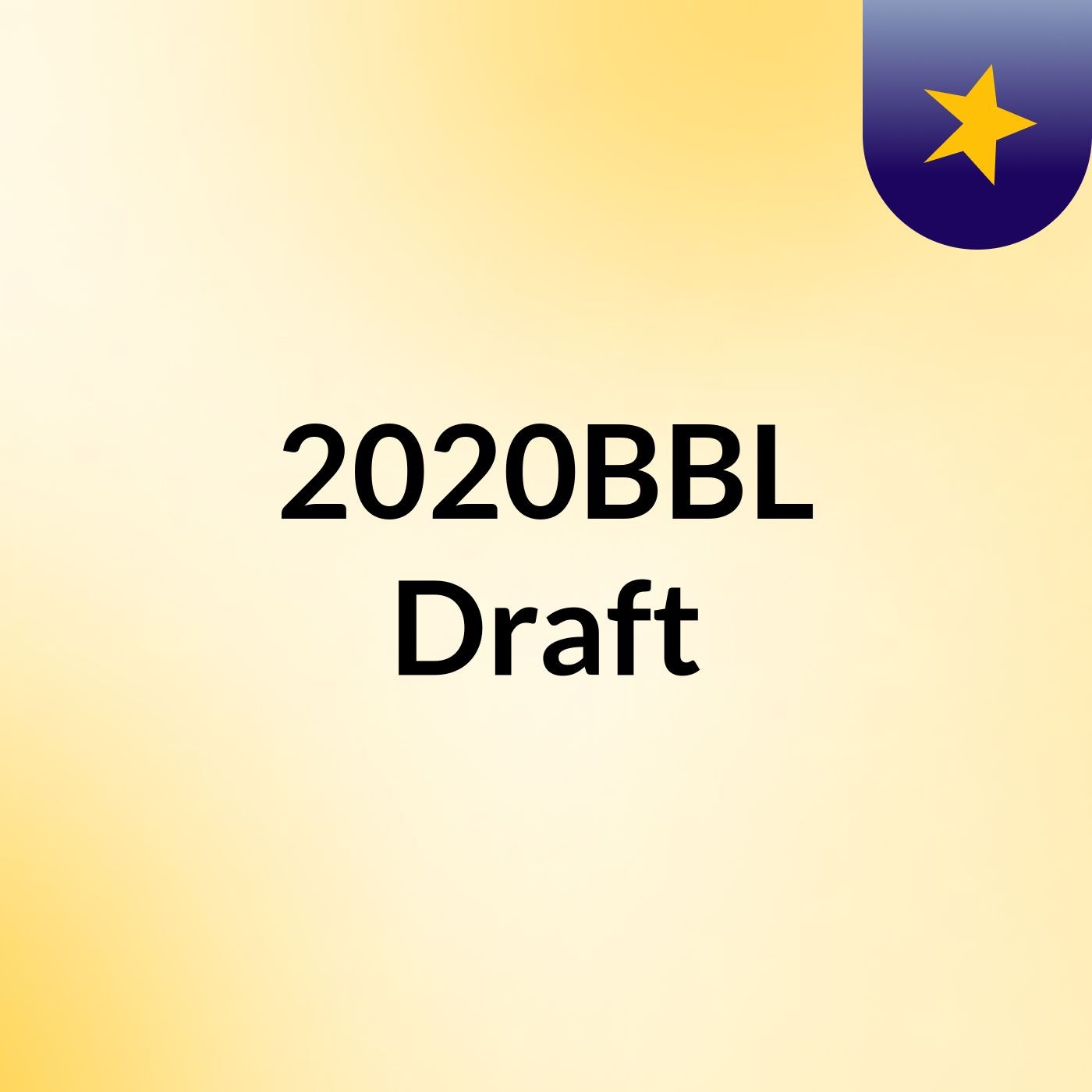 2020BBL Draft
