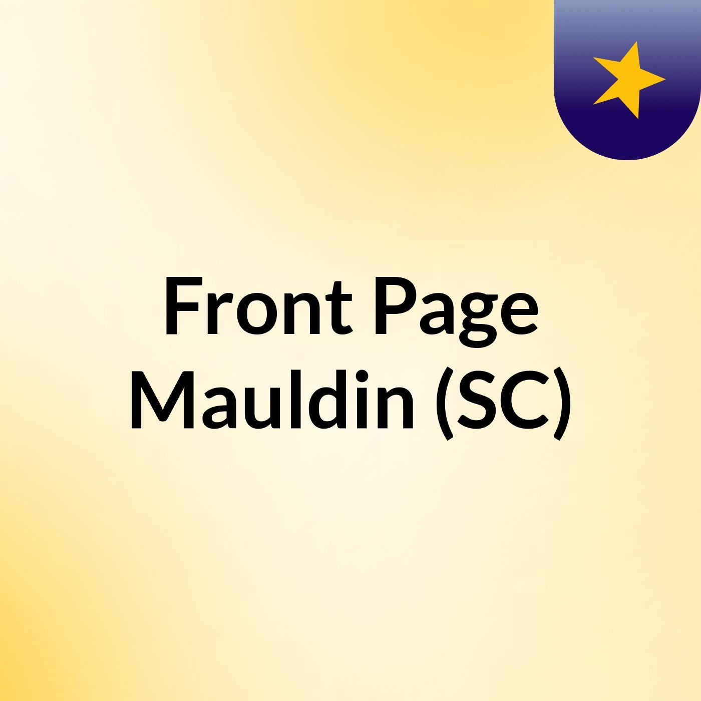 Front Page Mauldin (SC) Front Page Mauldin (SC)